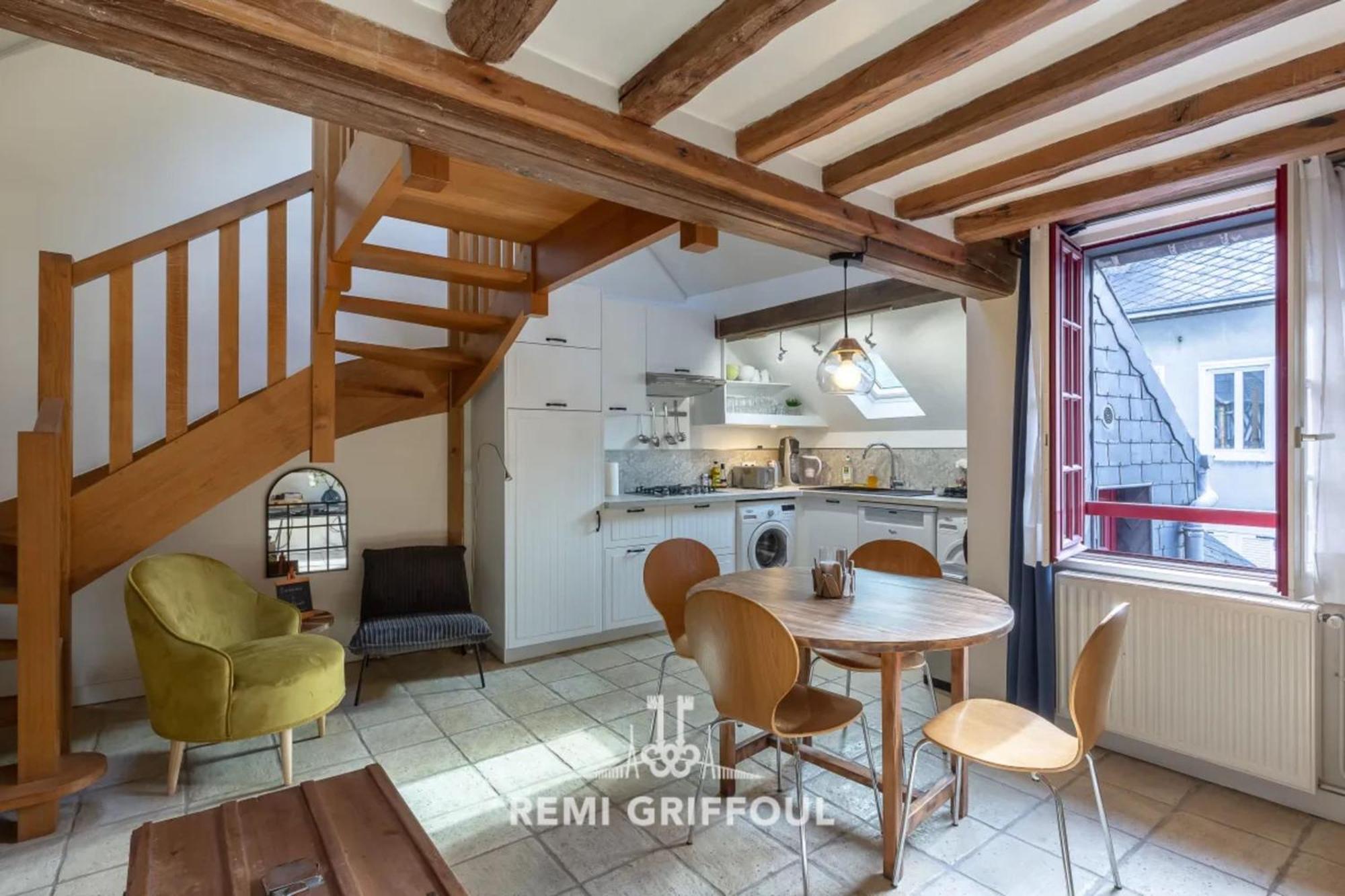 הונפלר L'Escalier D'H - Duplex 3 In The City Center - Normand Charm - Family Stay מראה חיצוני תמונה